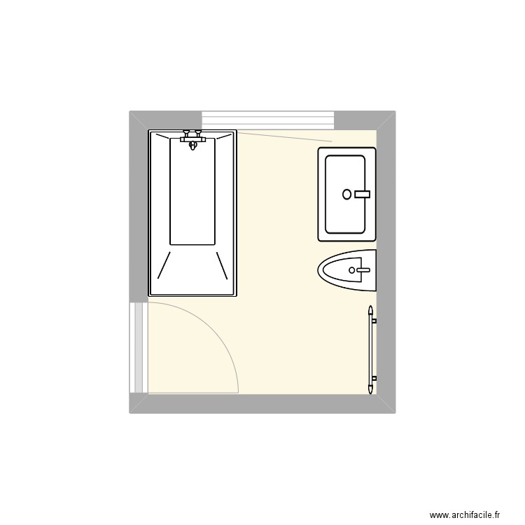 sdb roy 1. Plan de 1 pièce et 4 m2