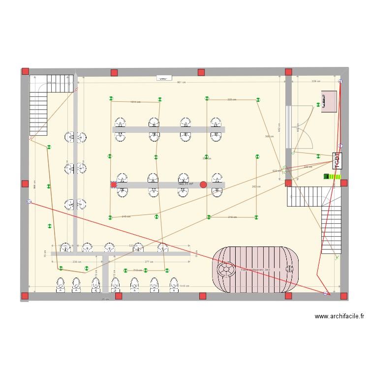 Installation électrique mosquee 2. Plan de 1 pièce et 140 m2