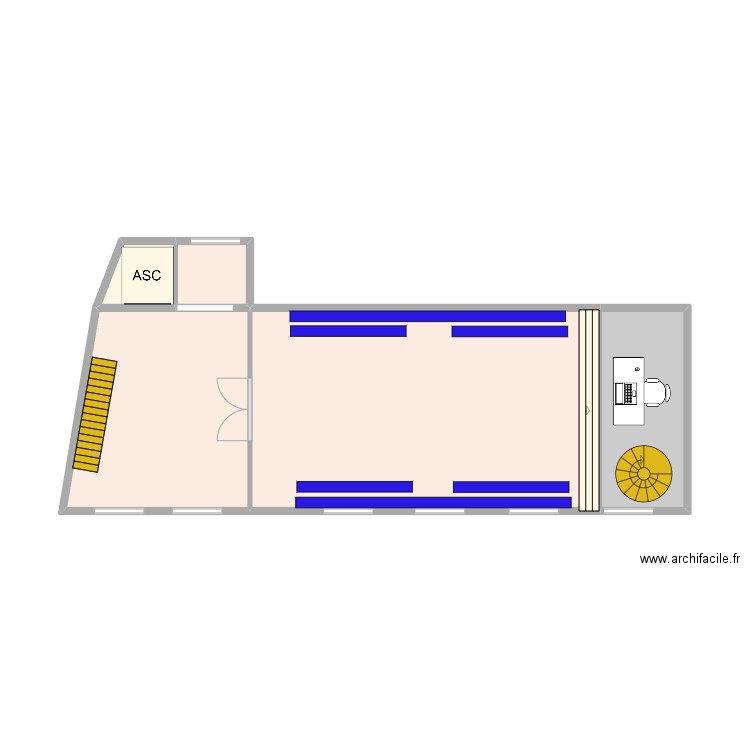 plan niveau 01. Plan de 5 pièces et 32 m2