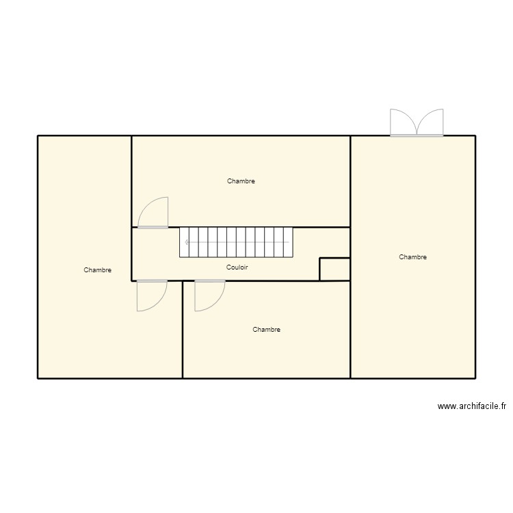 Chaus. de Bxl 7XX - Franes-lez-Gosselies / Etage. Plan de 6 pièces et 75 m2