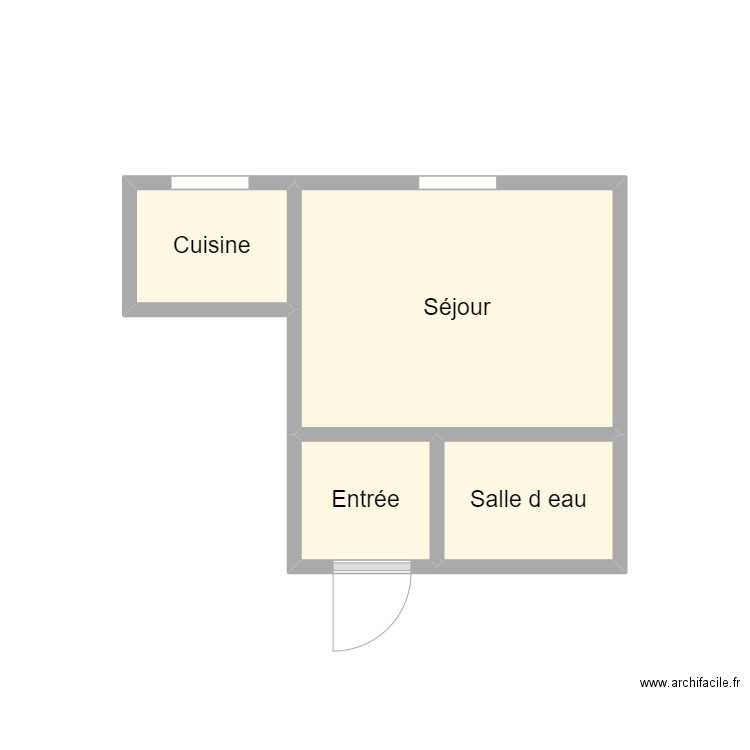 PLAN 2407 MAGUEUR. Plan de 4 pièces et 8 m2