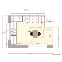 cuisine implantation évacuation évier et lave-vaisselle