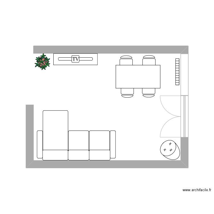 SALON APPART. Plan de 0 pièce et 0 m2