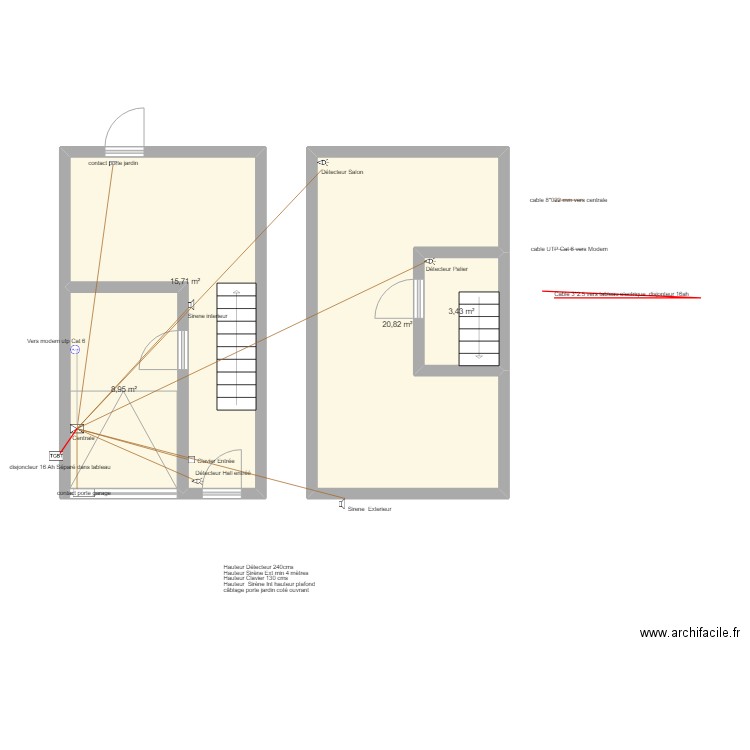 Van Baren. Plan de 4 pièces et 49 m2