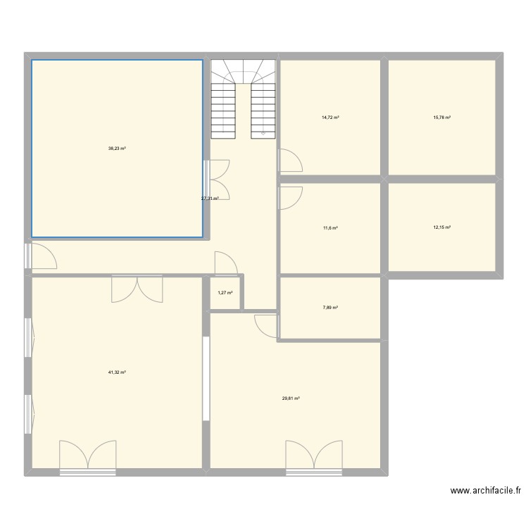 RDC CARDINAL. Plan de 10 pièces et 200 m2