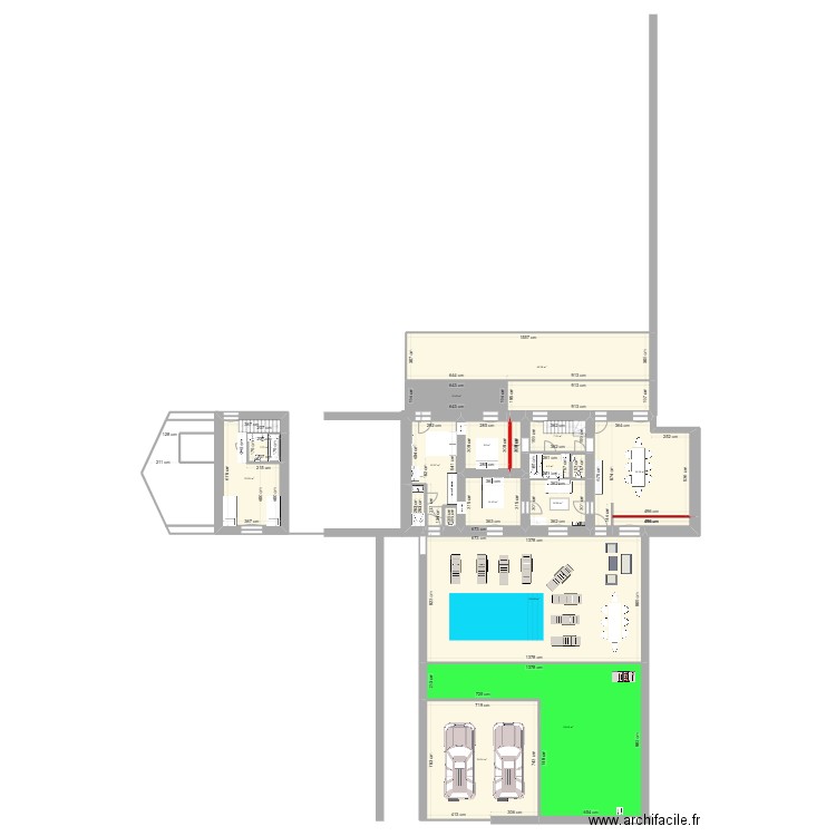 MAISON OLERON AVEC TRAVAUX TERRASSE DEVANT. Plan de 22 pièces et 947 m2