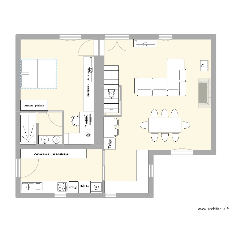 plan favoris. Plan de 11 pièces et 136 m2