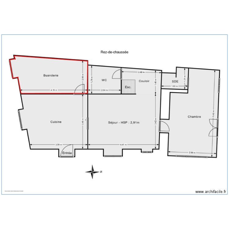 cuisine pignon 2. Plan de 0 pièce et 0 m2