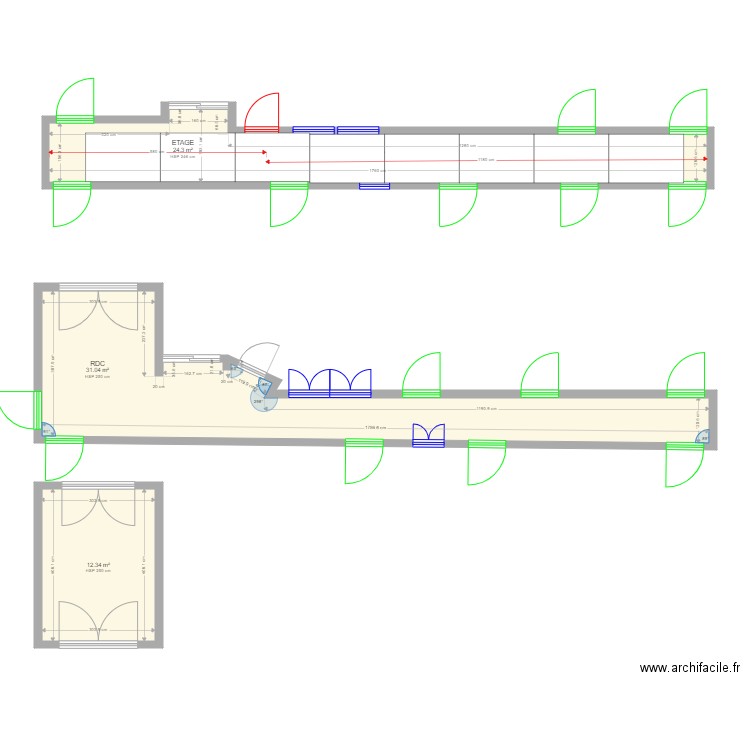 FONCIA L HERMITTE  BAT . Plan de 3 pièces et 68 m2