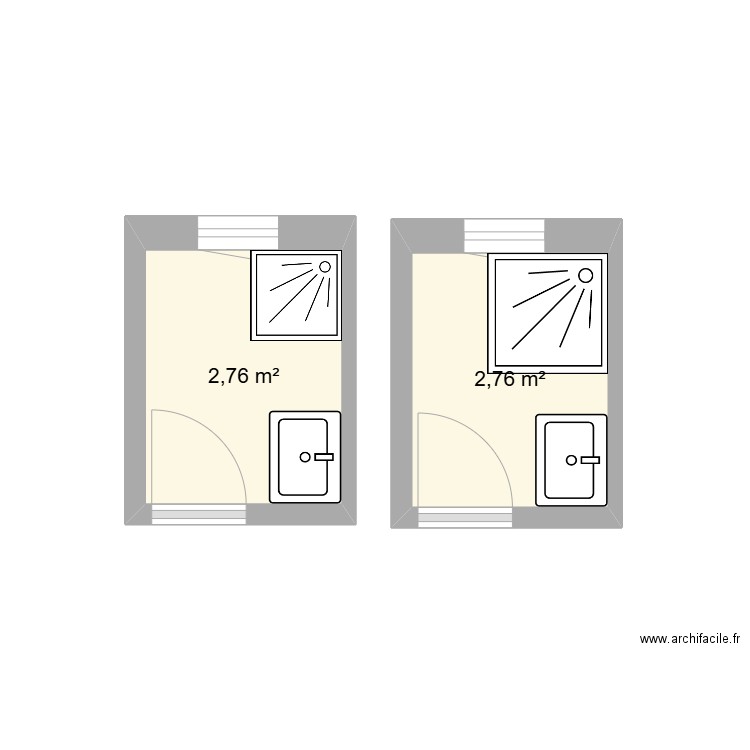 cantegreil. Plan de 2 pièces et 6 m2