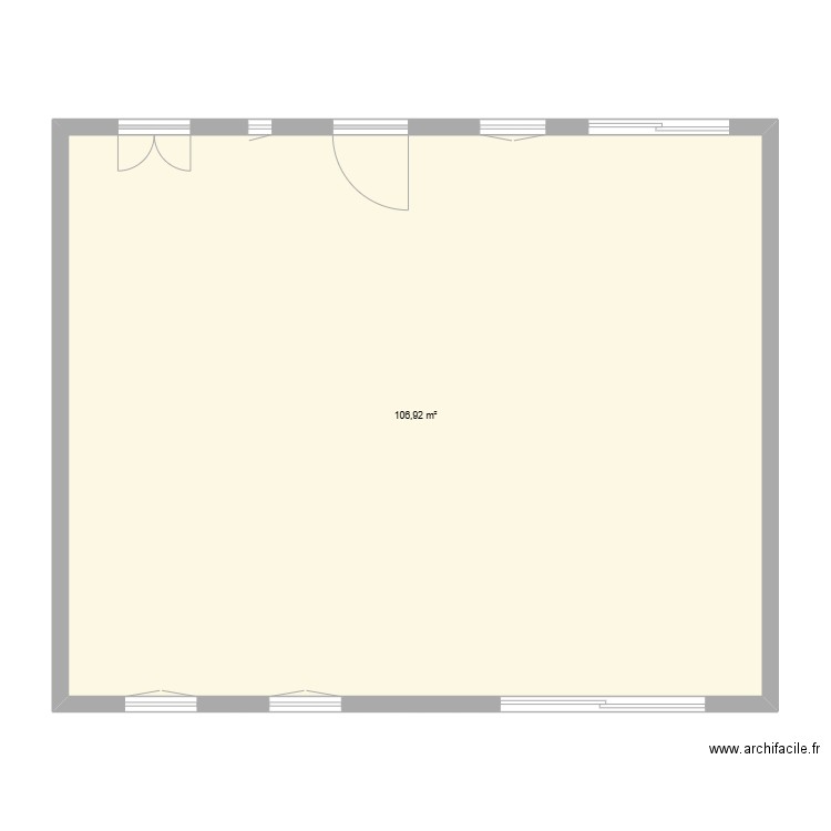 Maison 1. Plan de 1 pièce et 107 m2