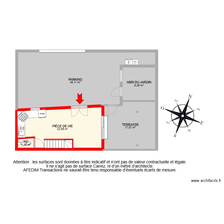 BI 25085-. Plan de 13 pièces et 118 m2