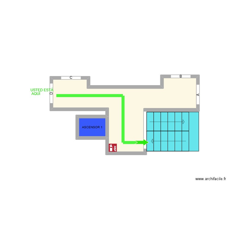 PRINCIPADO MEDITERRÁNEO. Plan de 2 pièces et 6 m2