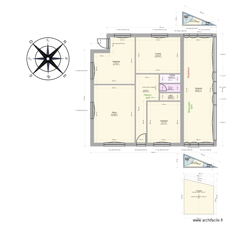 ML24016107 CARDOSO BARRIA. Plan de 25 pièces et 302 m2