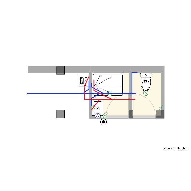 Morad Boukeloua. Plan de 2 pièces et 4 m2