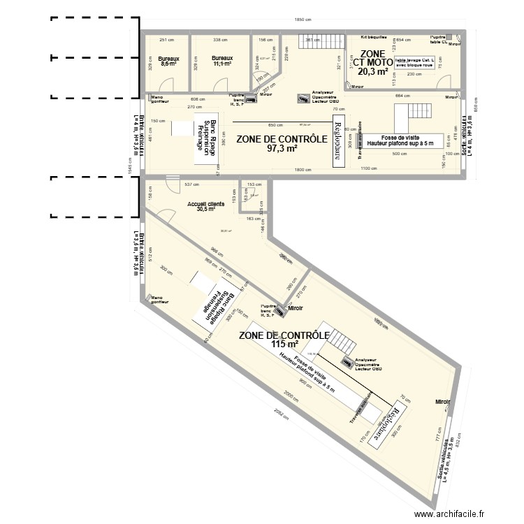 CCT mixte VL/CL CC AUTO DE MOUROUX SEPT SORTS 77FCLF. Plan de 8 pièces et 290 m2