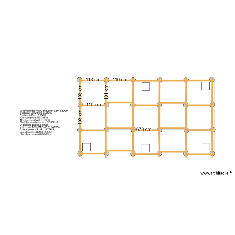 terrasse. Plan de 0 pièce et 0 m2