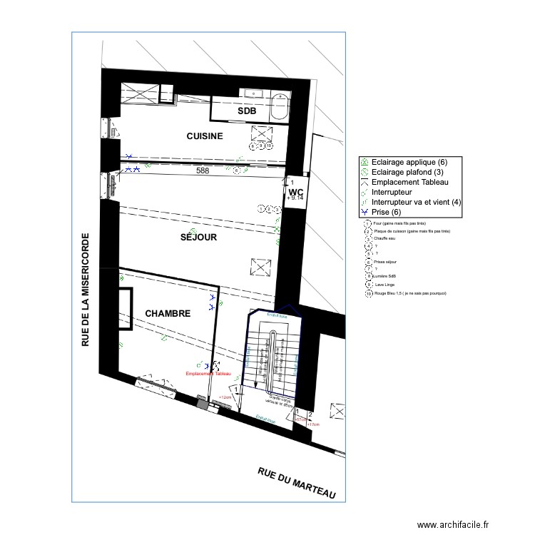 VDR Ind Bru appt n°5. Plan de 0 pièce et 0 m2