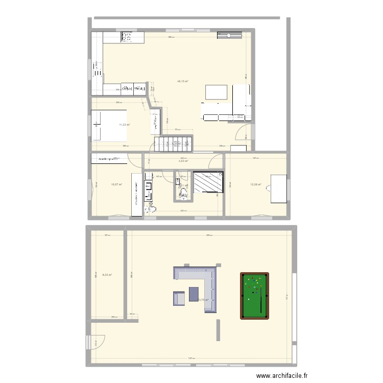 maison RS 2. Plan de 10 pièces et 179 m2