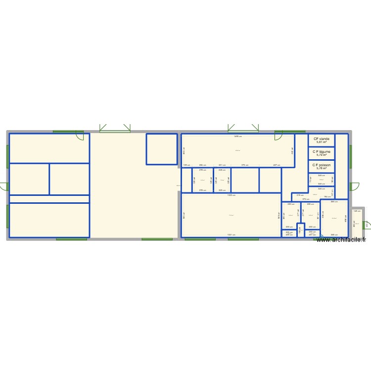 conserverie nouveau site projet 3. Plan de 26 pièces et 1056 m2