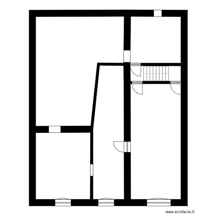 guyot. Plan de 18 pièces et 374 m2