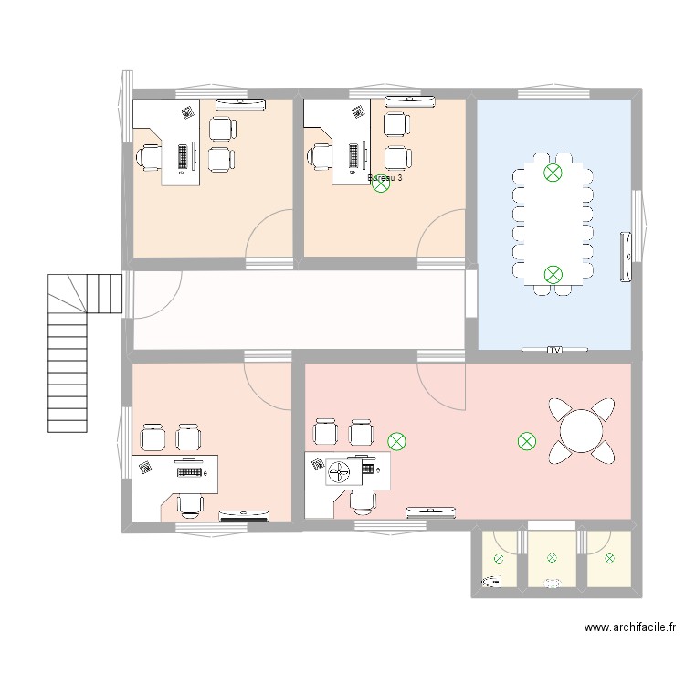 simo. Plan de 9 pièces et 87 m2