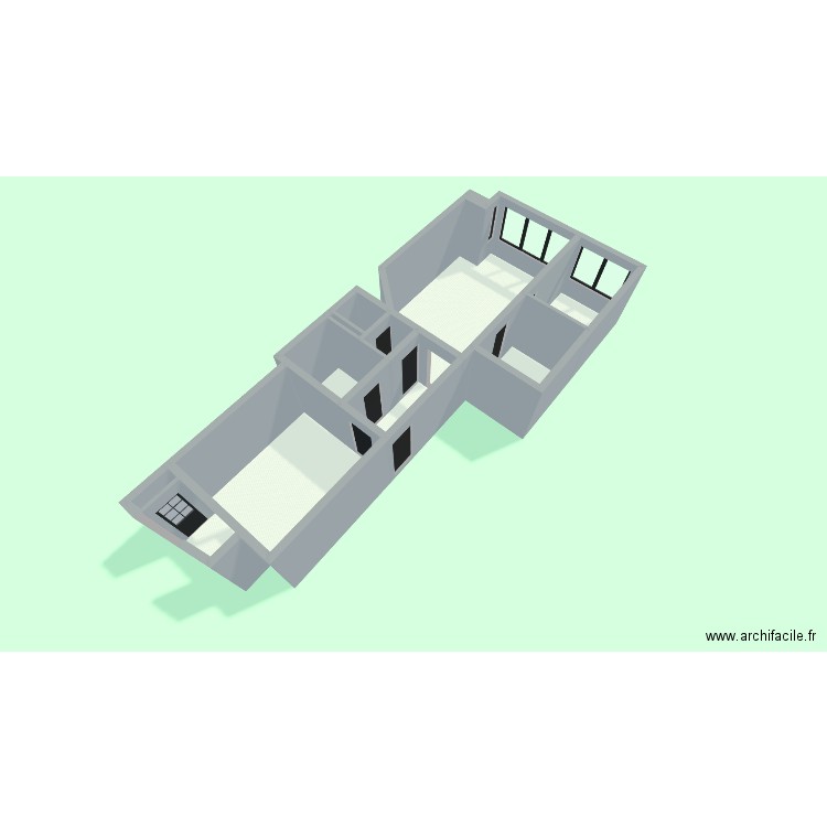 Plan Victor Allard 50, 1180 Uccle. Plan de 11 pièces et 56 m2