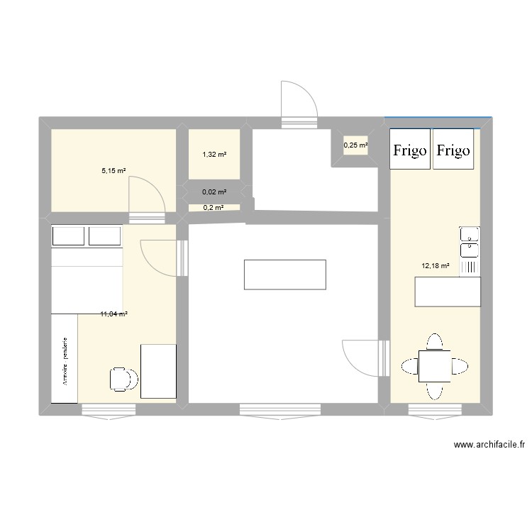 APPARTEMENT. Plan de 7 pièces et 30 m2