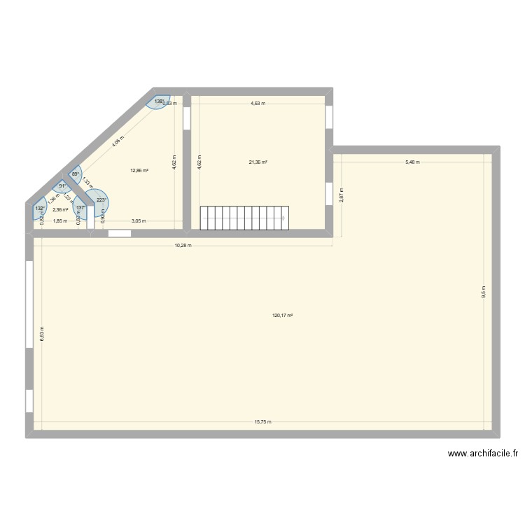 Sigec Dole. Plan de 4 pièces et 157 m2