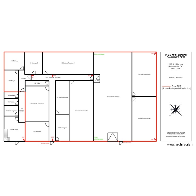 Indoor cameras Ground floor. Plan de 23 pièces et 771 m2