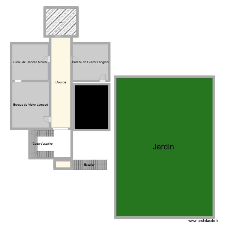 Plan de la prison. Plan de 8 pièces et 383 m2