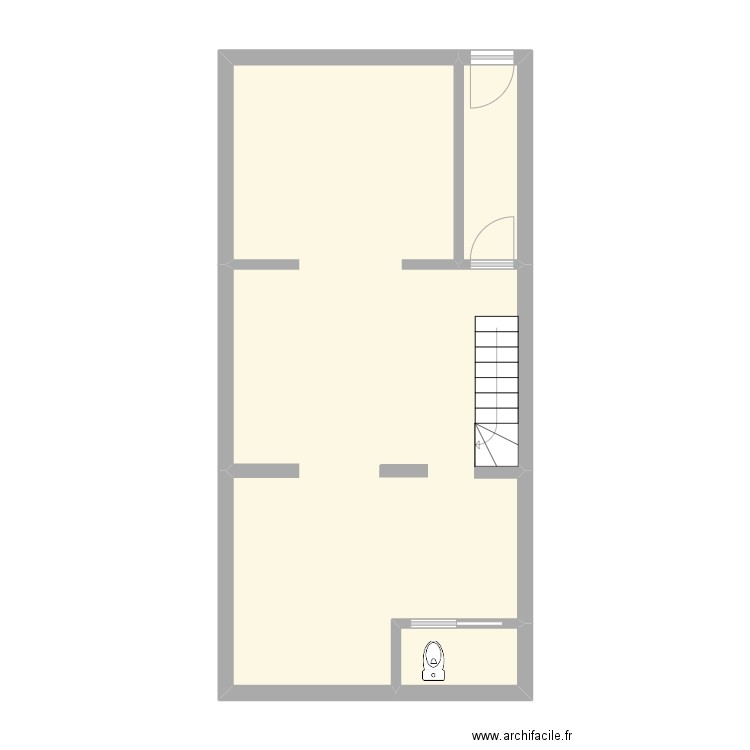 Chantier 1. Plan de 3 pièces et 52 m2