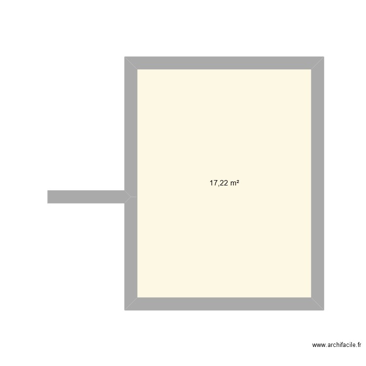 jean pierre boddaert. Plan de 1 pièce et 17 m2