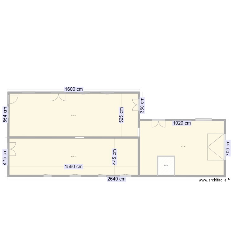 ROCHOIR TERRASSEMENT. Plan de 4 pièces et 218 m2