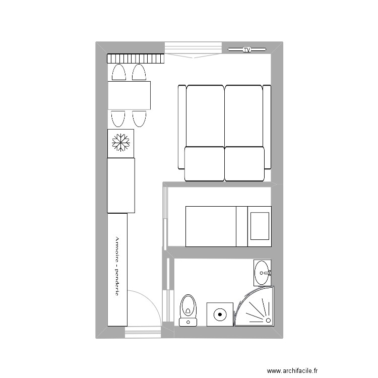 Valloire 2. Plan de 0 pièce et 0 m2