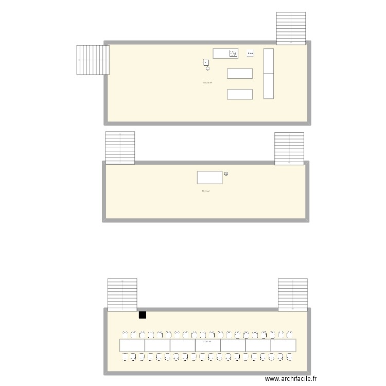 OFFSCREEN. Plan de 3 pièces et 248 m2