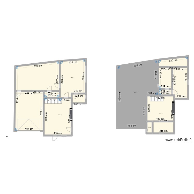 RDC SORNAY. Plan de 8 pièces et 251 m2