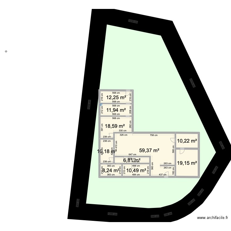 Maison Clemery Amanda 1er Essai. Plan de 10 pièces et 167 m2