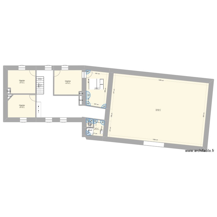 Maison Coton tvx v1. Plan de 18 pièces et 346 m2