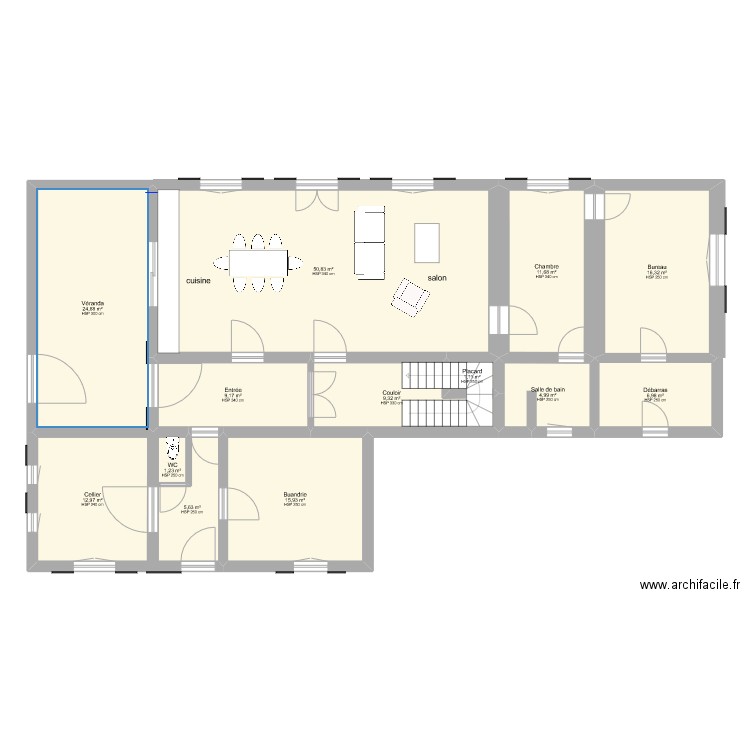 33 route des galubes modifié SDB 4 WC BAS 2. Plan de 21 pièces et 353 m2