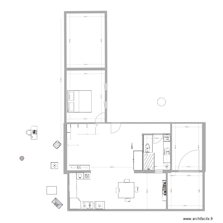 la ciotat 3. Plan de 5 pièces et 53 m2