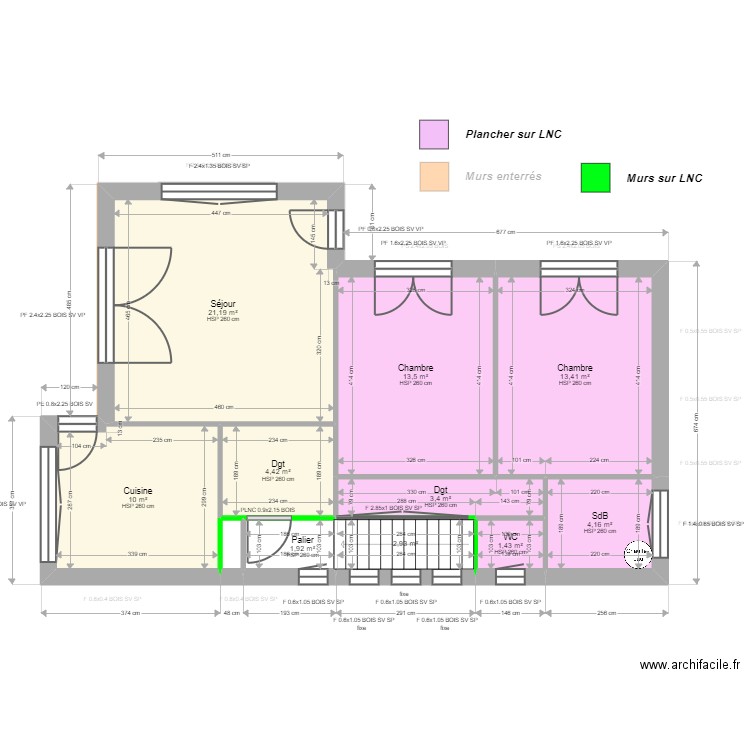 ML24015290 . Plan de 15 pièces et 155 m2