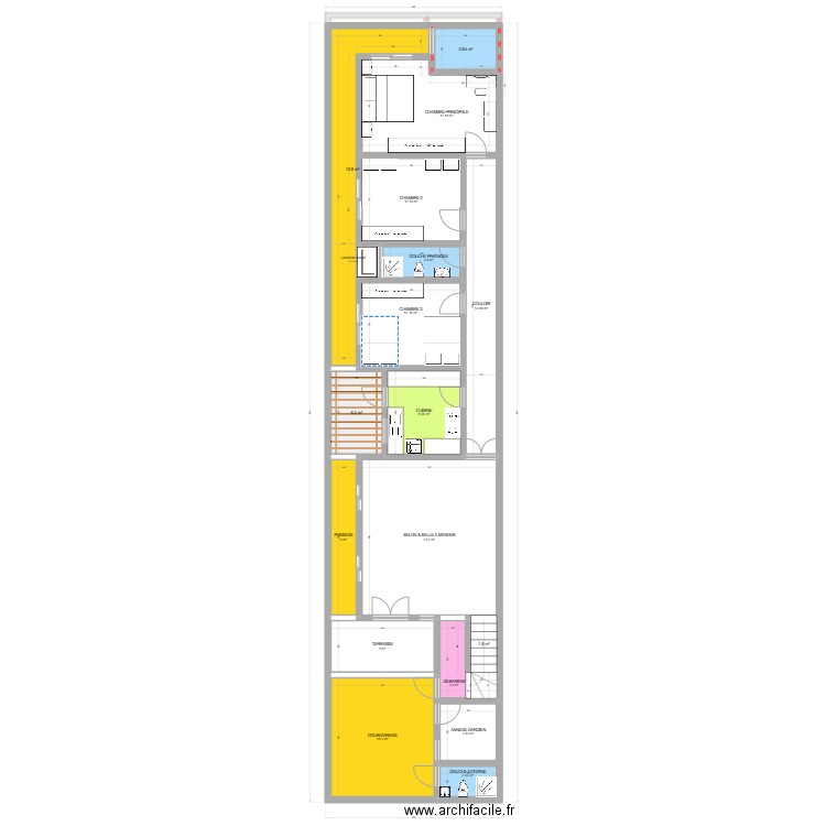 MMA PROJECT. Plan de 32 pièces et 347 m2