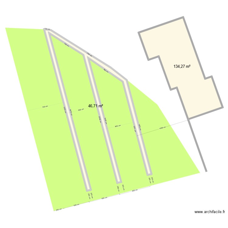 Talus 2. Plan de 2 pièces et 181 m2