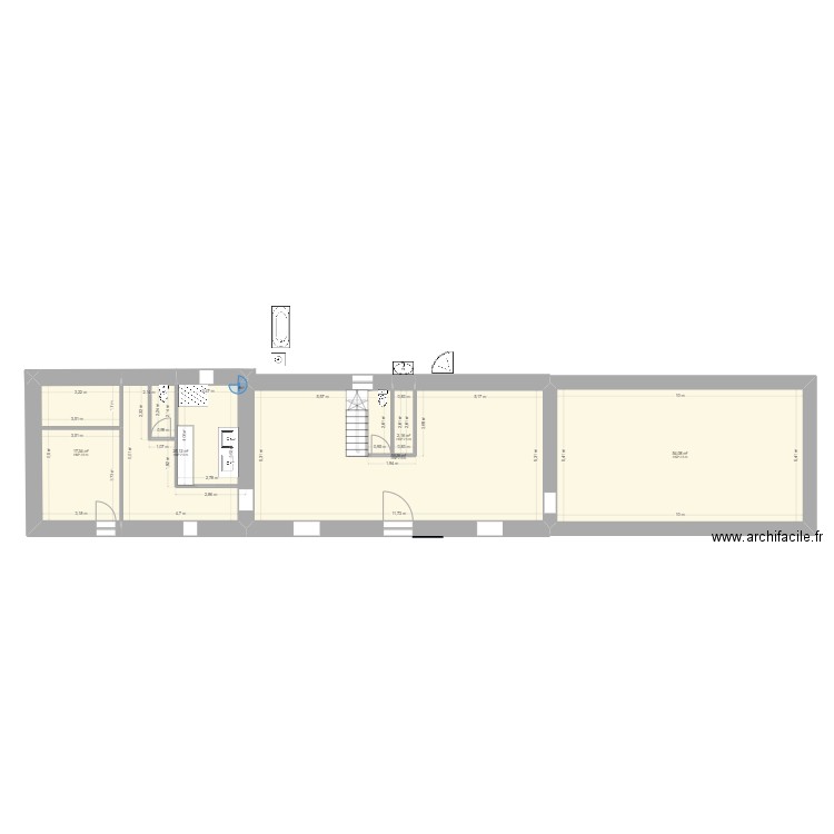 guuimaec. Plan de 5 pièces et 158 m2