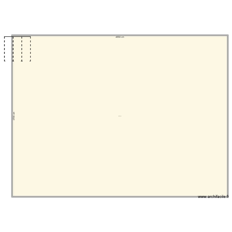 Parking. Plan de 1 pièce et 1832 m2