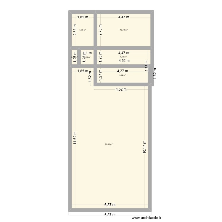 ALEX. Plan de 7 pièces et 98 m2