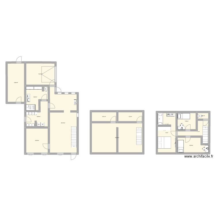 Maison Cousolre bois des halles 1. Plan de 14 pièces et 183 m2