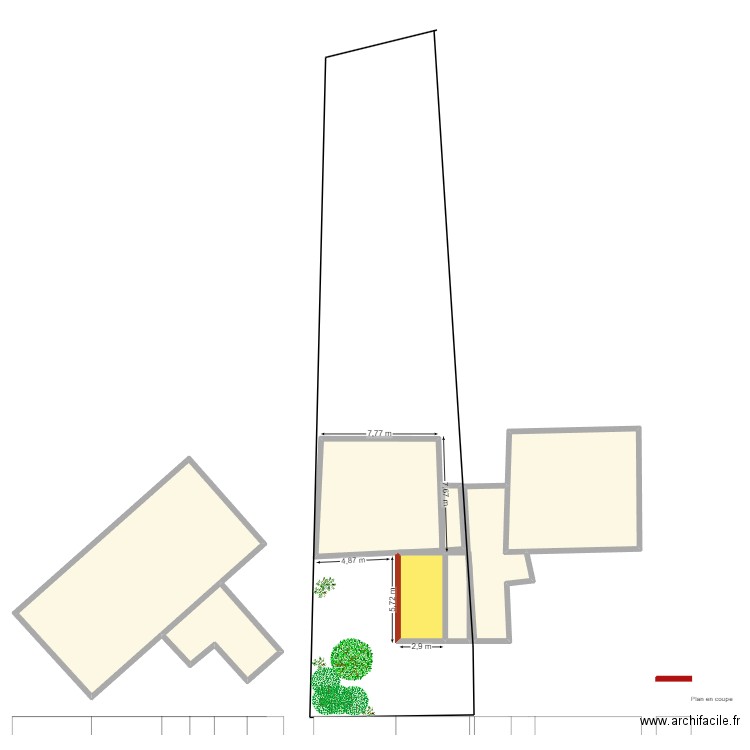 Plan de masse TOUCHARD. Plan de 8 pièces et 308 m2