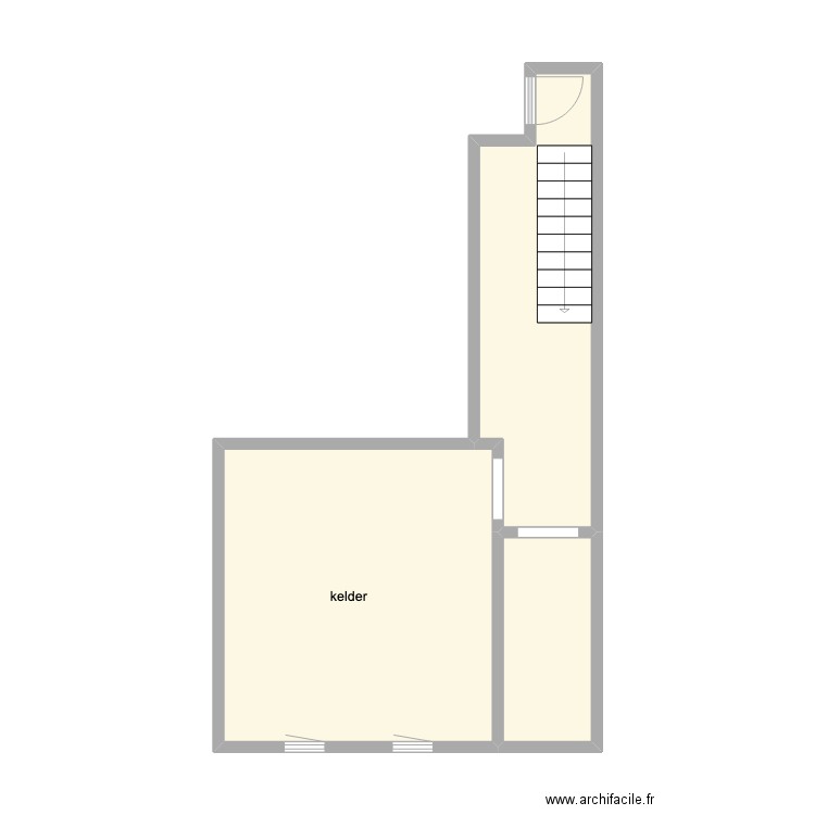 plan kelder de merode. Plan de 3 pièces et 31 m2